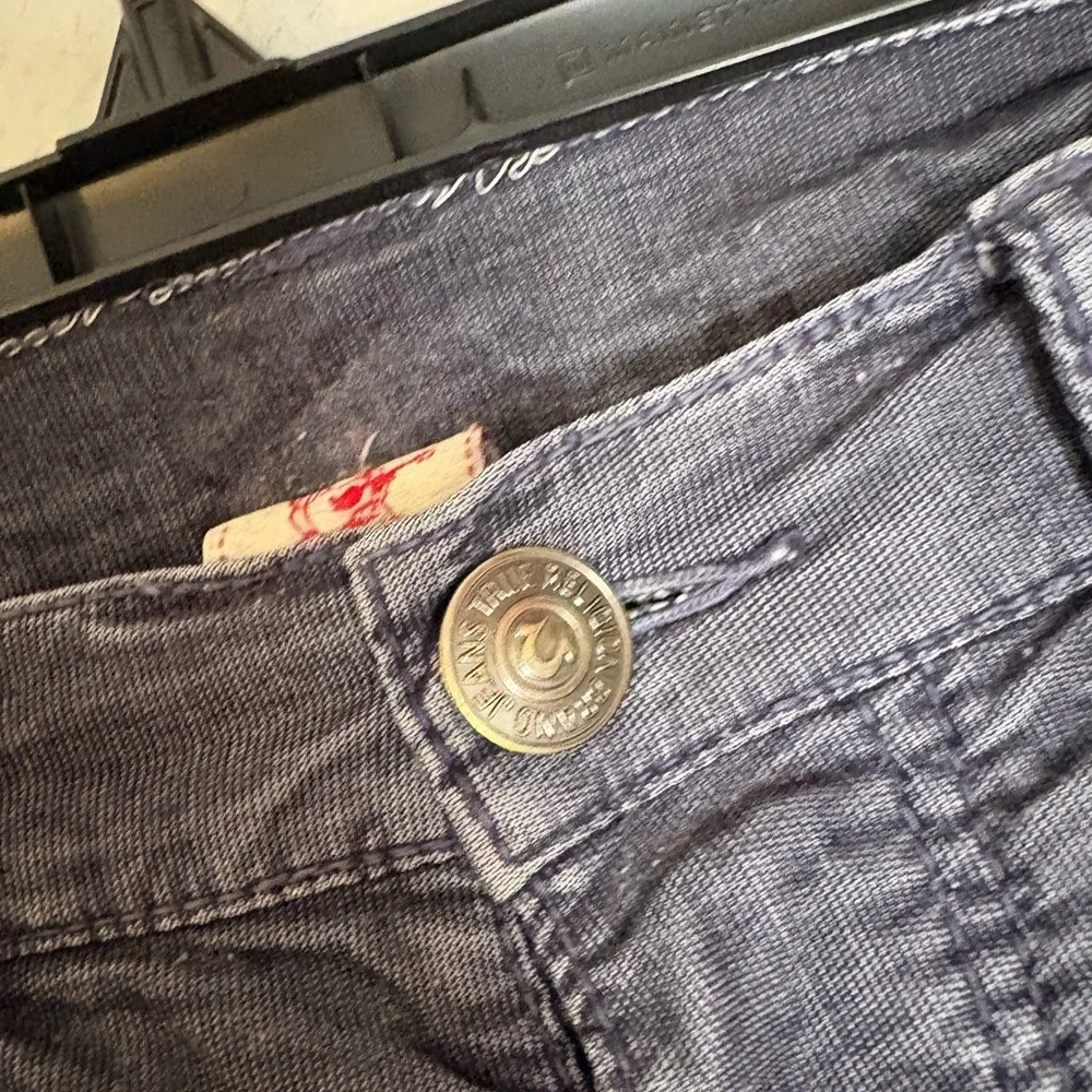 True Religion Pants Mens 28 Gray Cotton Bobby Pockets Straight Leg Y2K